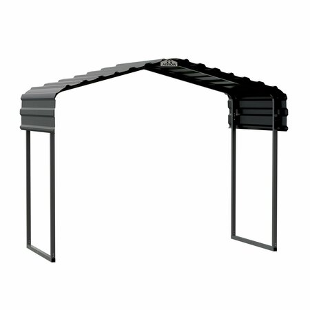 ARROW STORAGE PRODUCTS Metal Canopy 10x6x7 ft.  Charcoal CPHC100607DS